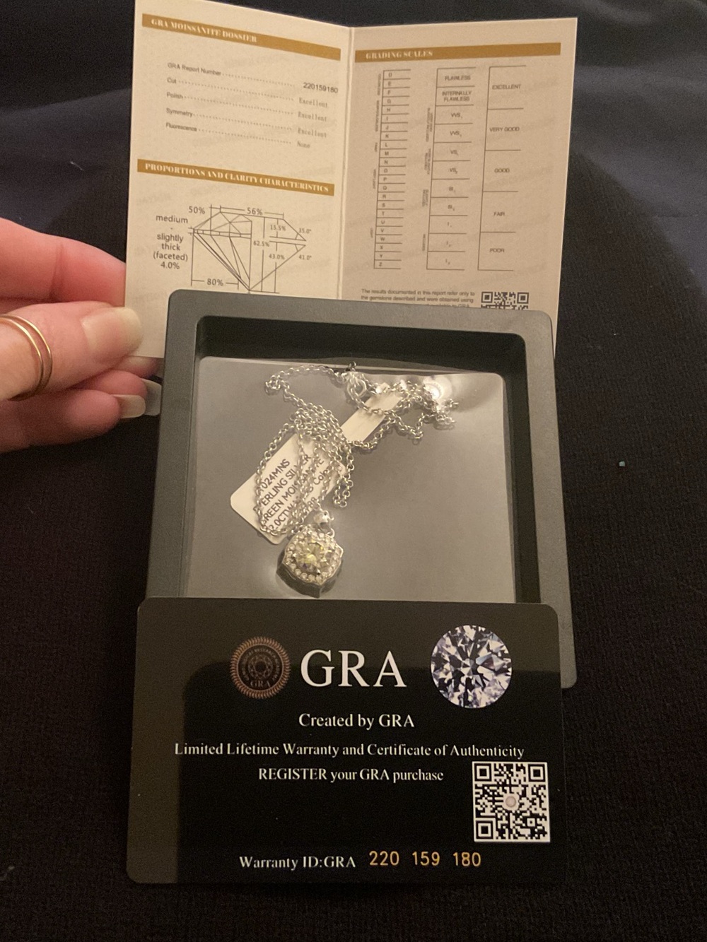 Green Moissanite SSVJewelry Set 4CTW Cathedral Ring&Halo Pendant GRA Certified! - Picture 12 of 14